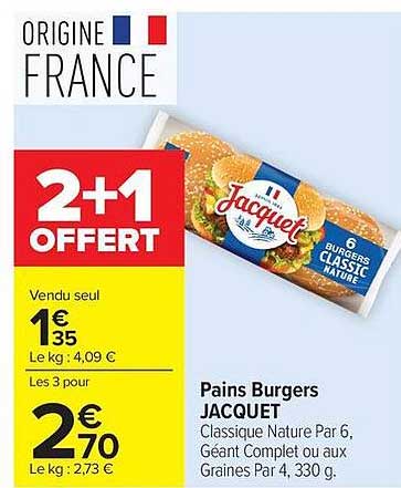 Jacquet Pains Burgers