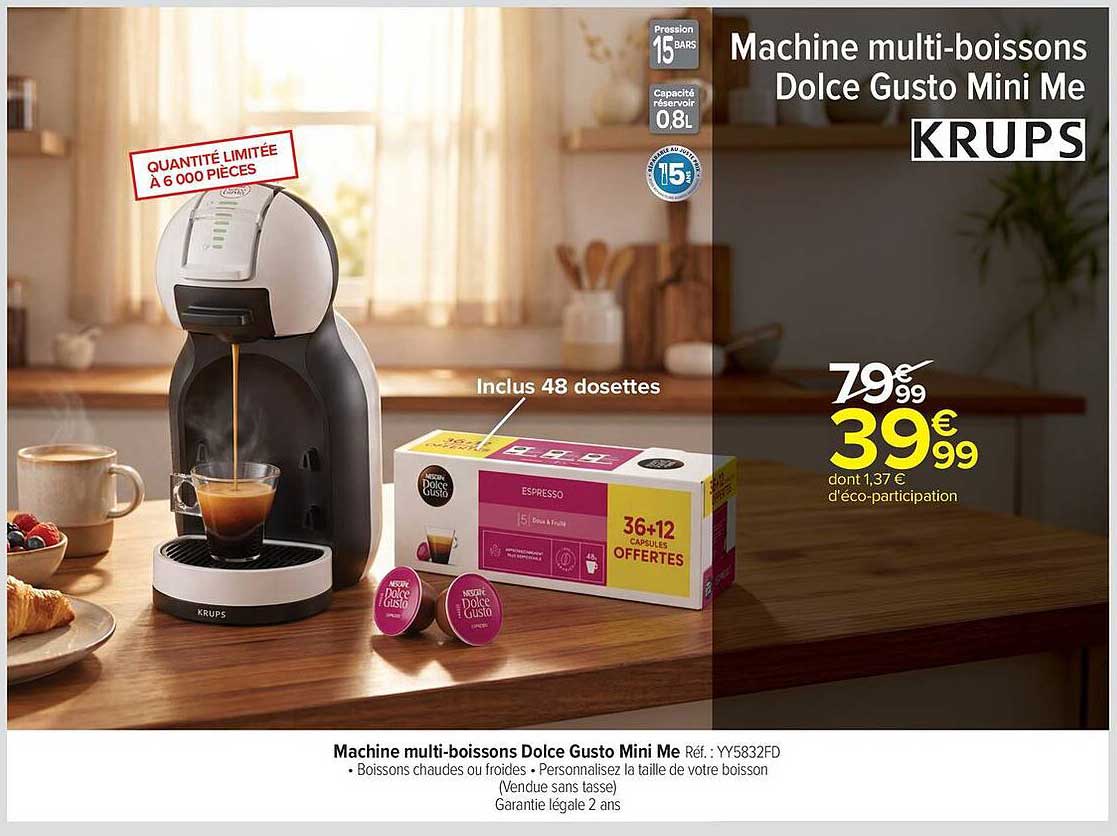 KRUPS Machine multi-boissons Dolce Gusto Mini Me