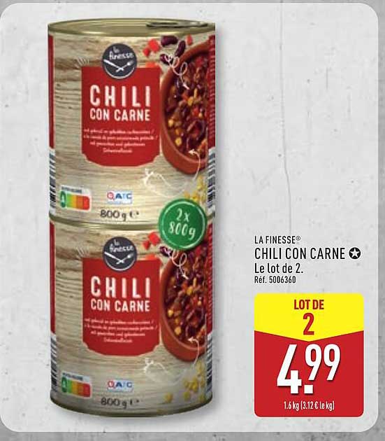 LA FINESSE CHILI CON CARNE