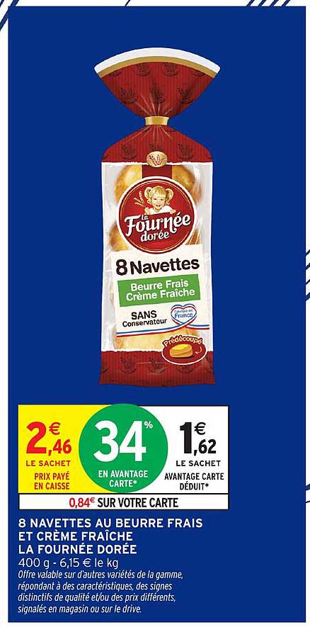 La Fournée dorée 8 Navettes