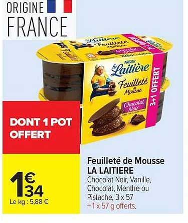 La Laitière Feuilleté Mousse