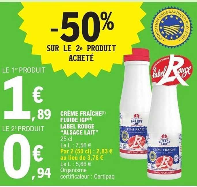 Label Rouge ALSACE LAIT