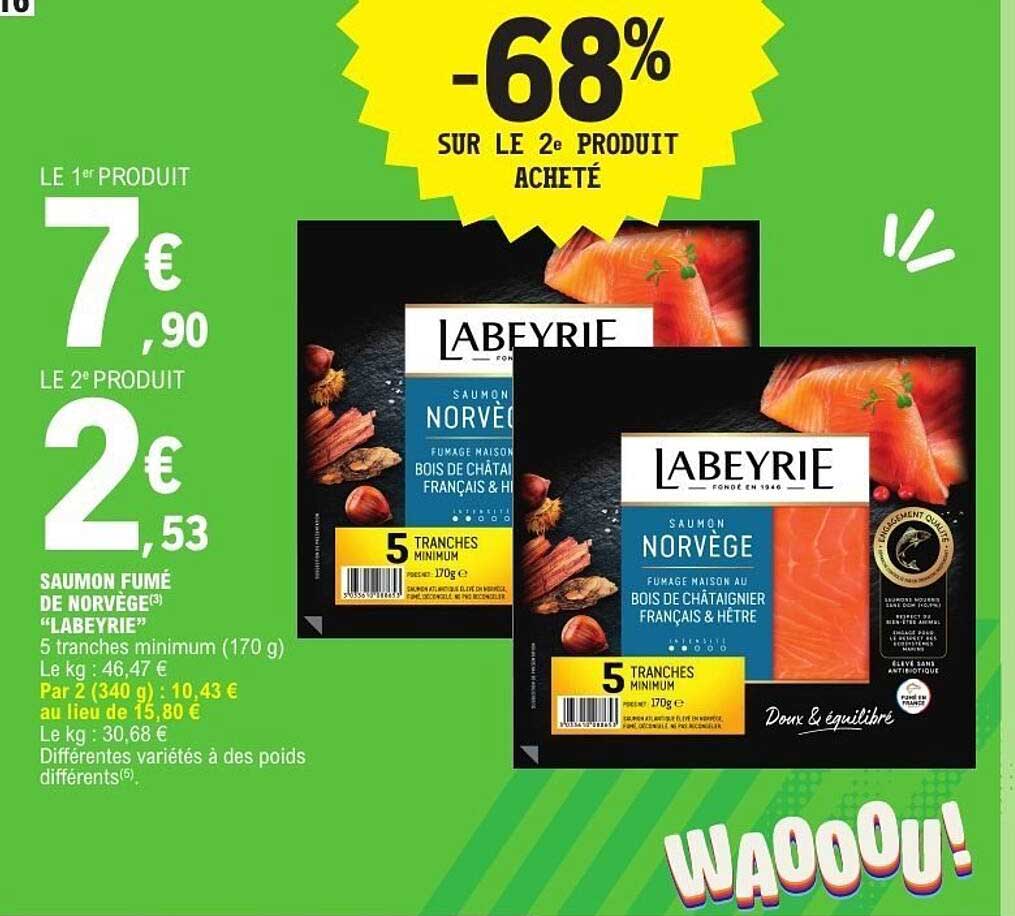 Labeyrie Saumon Norvège