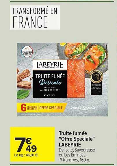 Labeyrie Truite fumée