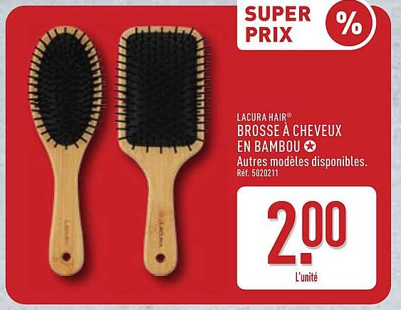 LACURA HAIR BROSSE À CHEVEUX EN BAMBOU