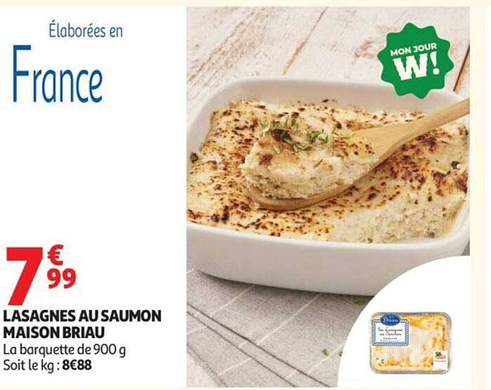 LASAGNES AU SAUMON MAISON BRIAU
