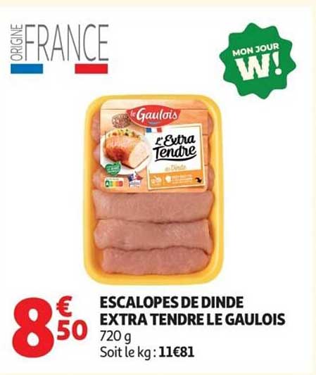 Le Gaulois Escalopes de dinde EXTRA TENDRE
