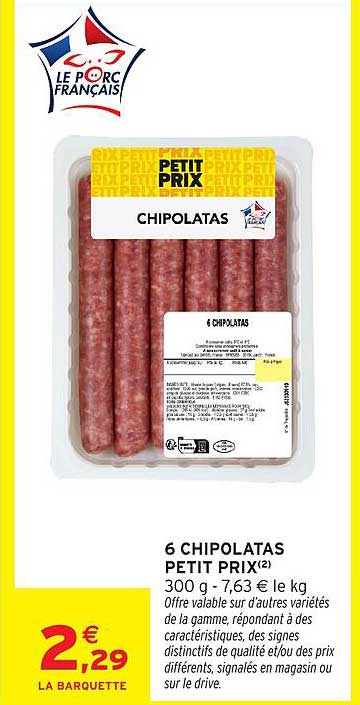 Le Porc Français Chipolatas