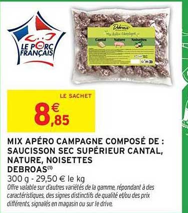 Le Porc Français MIX APÉRO CAMPAGNE