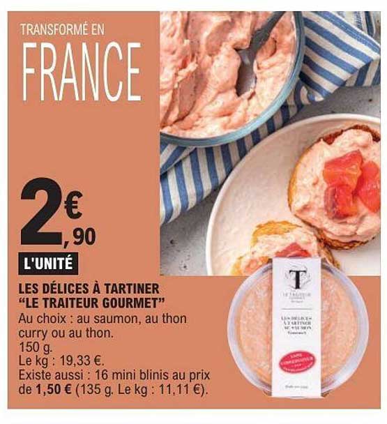 LES DÉLICES À TARTINER