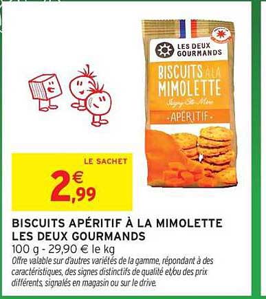 LES DEUX GOURMANDS BISCUITS À LA MIMOLETTE