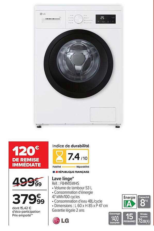 LG Lave linge