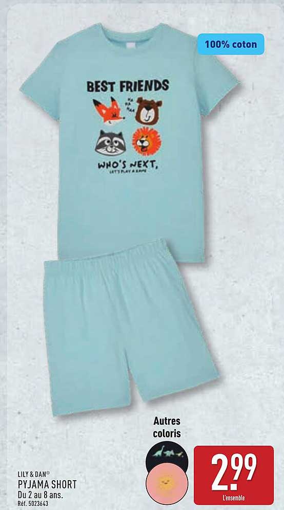 LILY & DAN PYJAMA SHORT