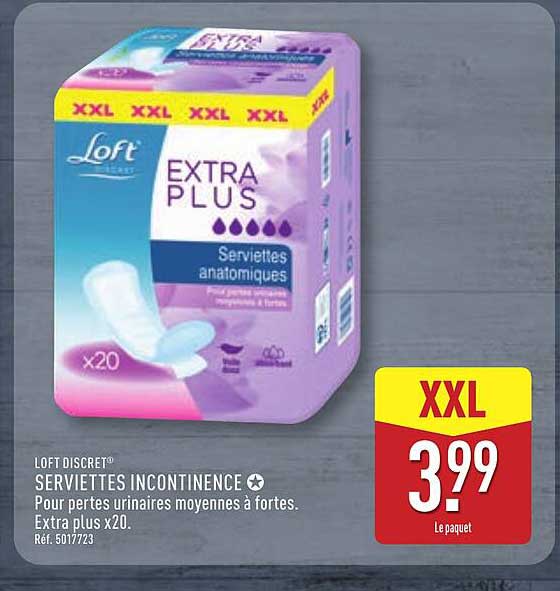 Loft Discret Serviettes incontinence