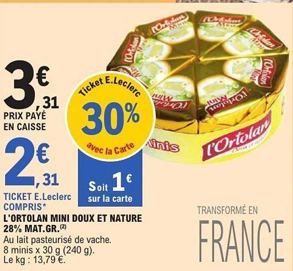 L'Ortolan MINI DOUX ET NATURE