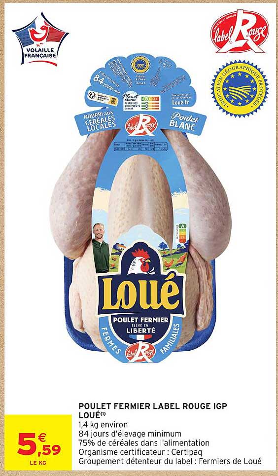 Loué Poulet Fermier