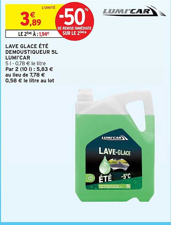 LUMI'CAR LAVE GLACE ÉTÉ