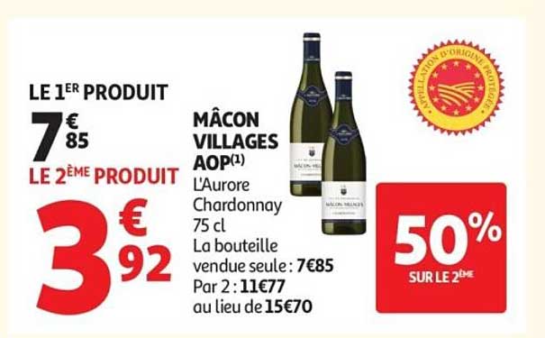 MÂCON VILLAGES AOP L'Aurore Chardonnay