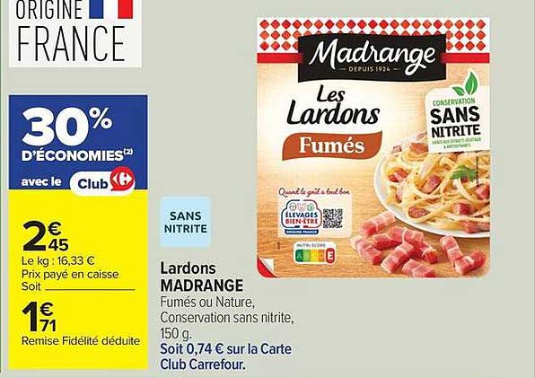 Madrange Les Lardons Fumés