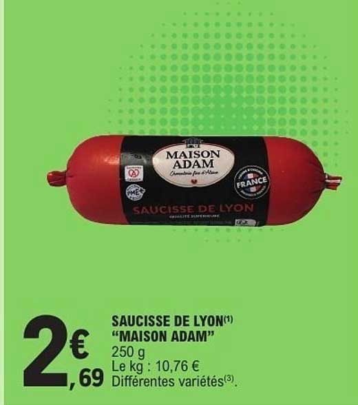 MAISON ADAM SAUCISSE DE LYON