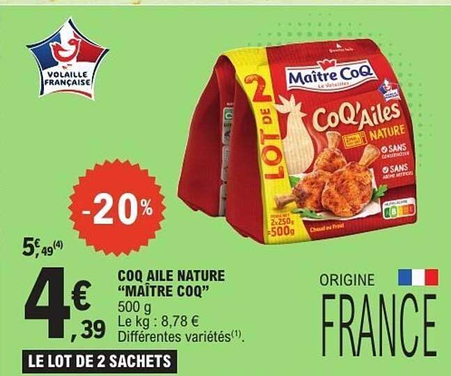 Maître CoQ CoQ'Ailes Nature