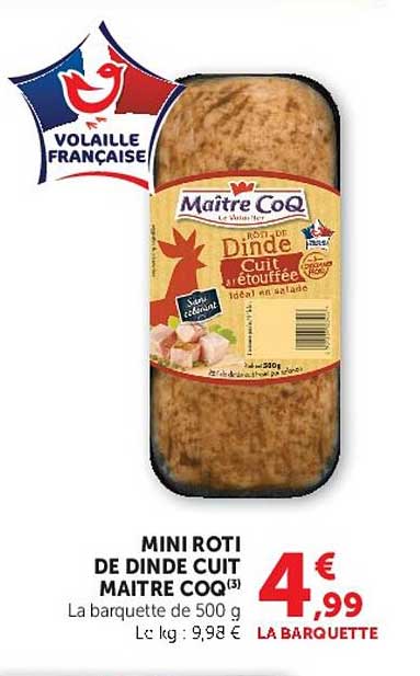 Maître CoQ Mini rôti de dinde cuit