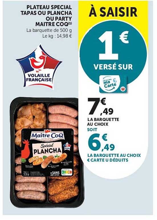 Maître CoQ Spécial PLANCHA