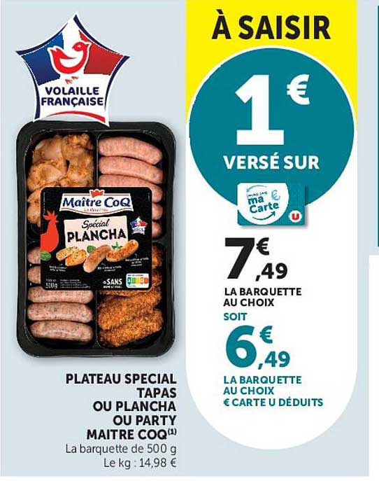 Maître CoQ Spécial Plancha