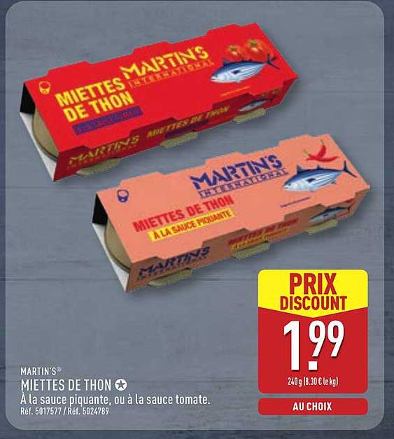 MARTIN'S MIETTES DE THON