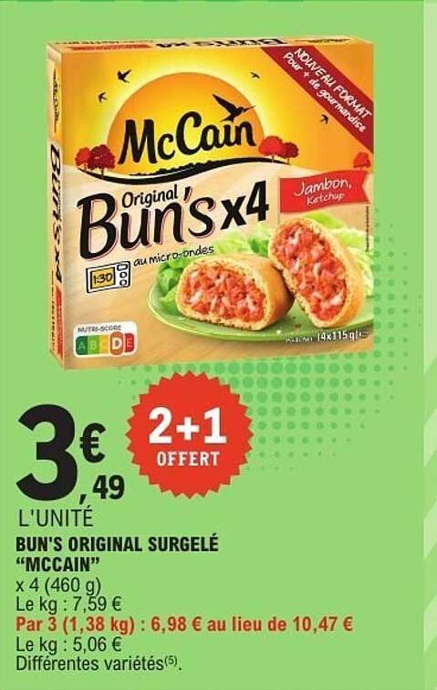 McCain Bun's x4
