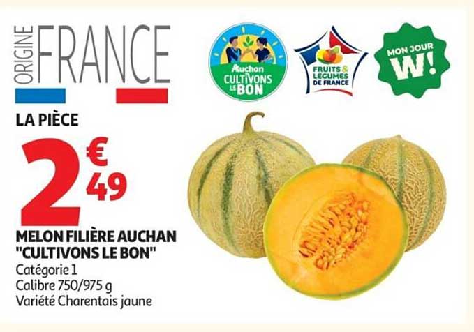 Melon filière Auchan