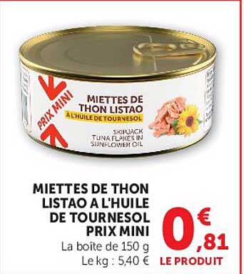 MIETTES DE THON LISTAO