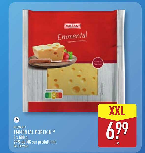 Milsani Emmental Portion