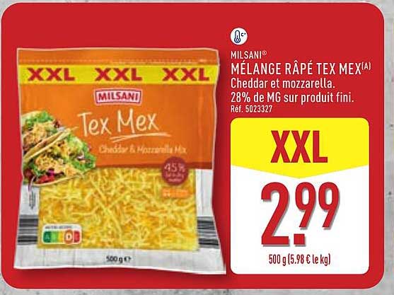 Milsani Mélange Râpé Tex Mex