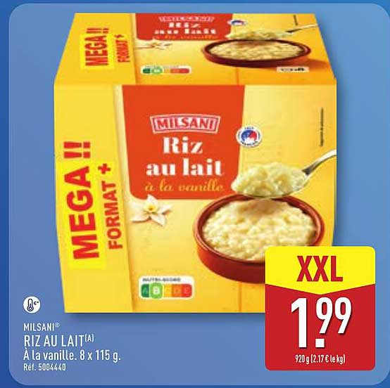 Milsani Riz au lait