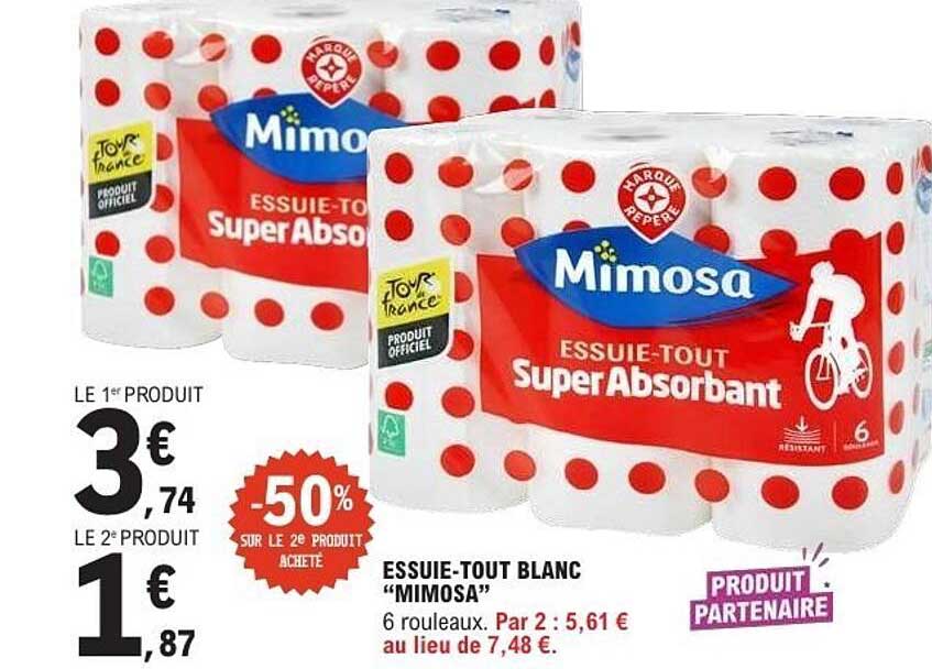 Mimosa Essuie-tout SuperAbsorbant