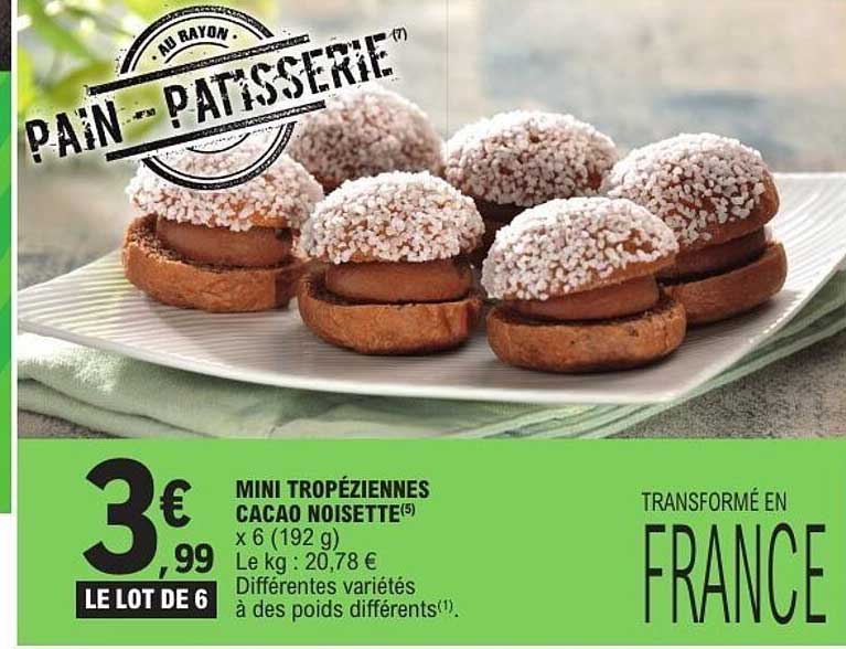 Mini Tropéziennes Cacao Noisette