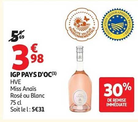 Miss Anaïs Rosé ou Blanc