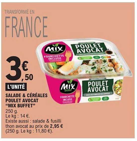 Mix Buffet Poulet Avocat