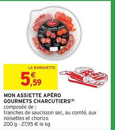 MON ASSIETTE APÉRO GOURMETS CHARCUTIERS