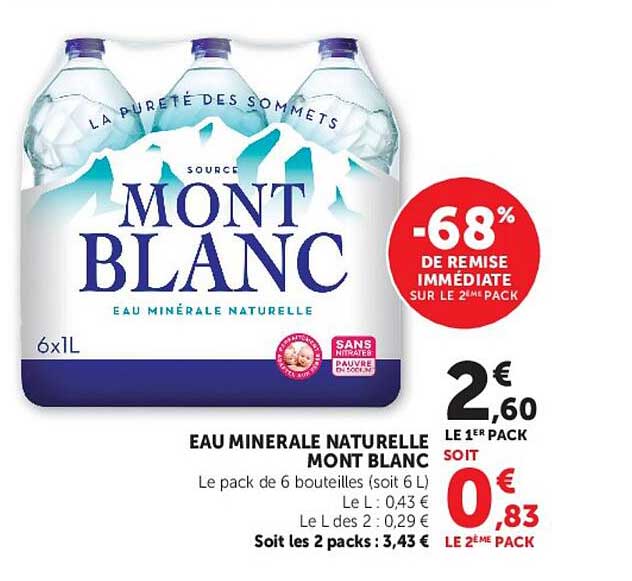 Mont Blanc Eau minérale naturelle