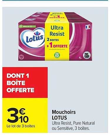 Mouchoirs LOTUS