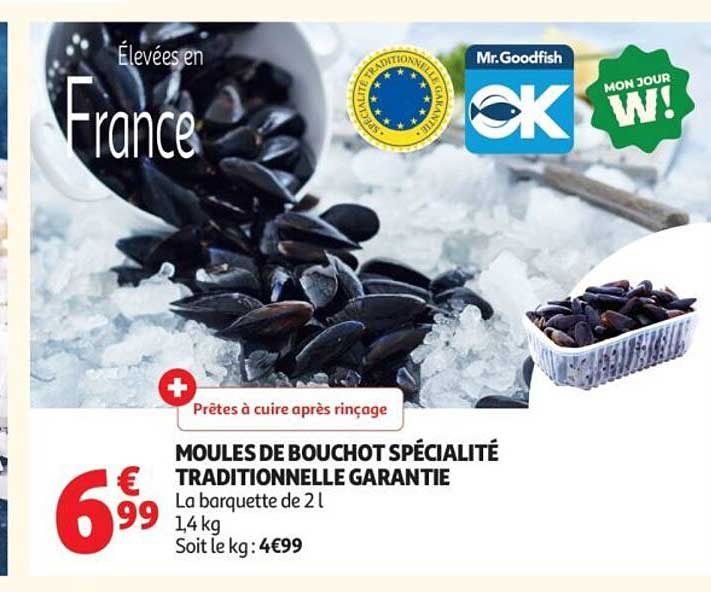 MOULES DE BOUCHOT SPÉCIALITÉ TRADITIONNELLE GARANTIE