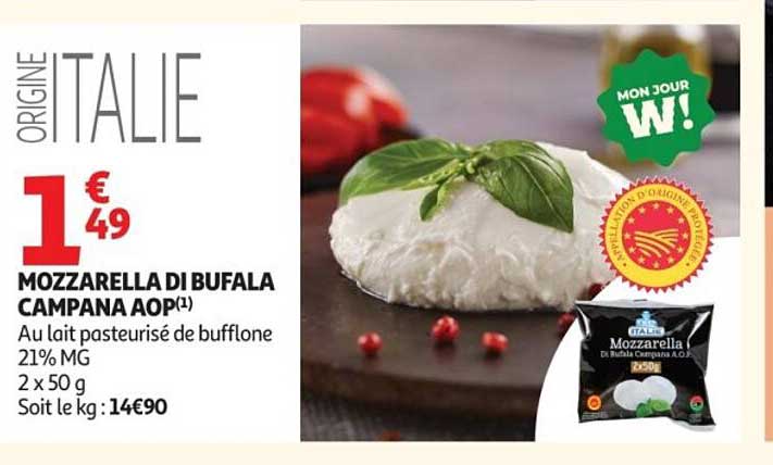 Mozzarella di Bufala Campana AOP