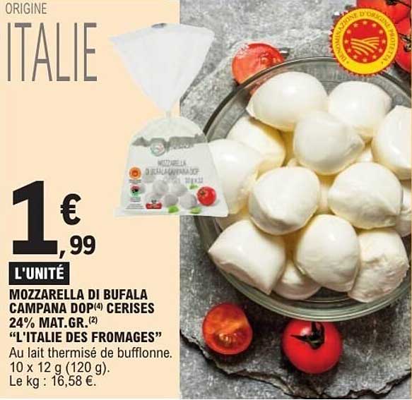 Mozzarella di Bufala Campana DOP Cerises