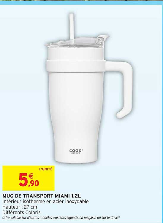 MUG DE TRANSPORT MIAMI 1.2L