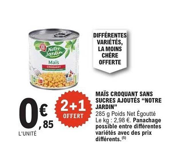 Notre Jardin Mais Croquant