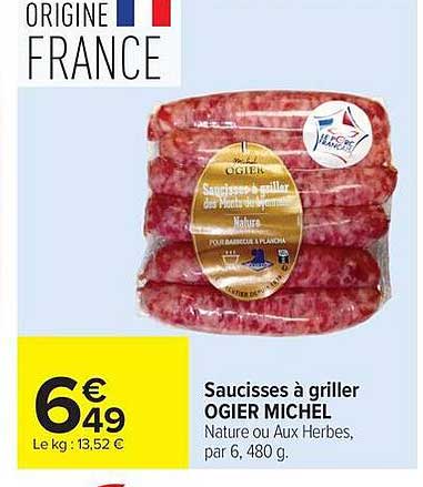 OGIER MICHEL Saucisses à griller
