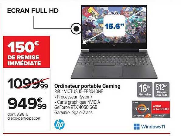 Ordinateur portable Gaming