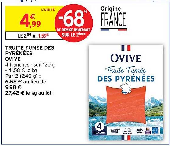 OVIVE Truite Fumée DES PYRÉNÉES